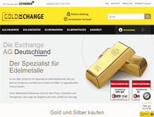 Tablet Screenshot of gold-exchange.de